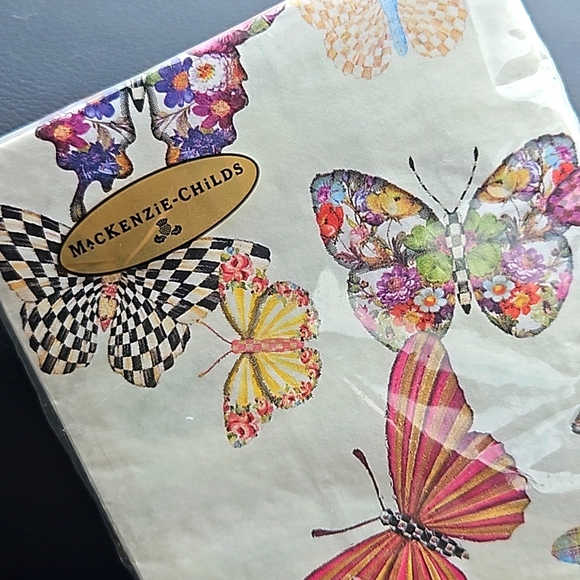 MacKenzie-Childs Other - MKC Butterfly Garden Paper Napkin, Guest, NWT! 15 Count